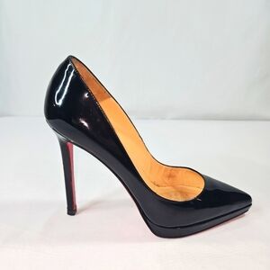 Christian Louboutin So Kate Black Patent Leather Pumps Size 39